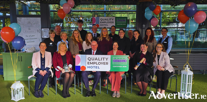  Staff from the Connacht Hotel with the Quality Employer Award