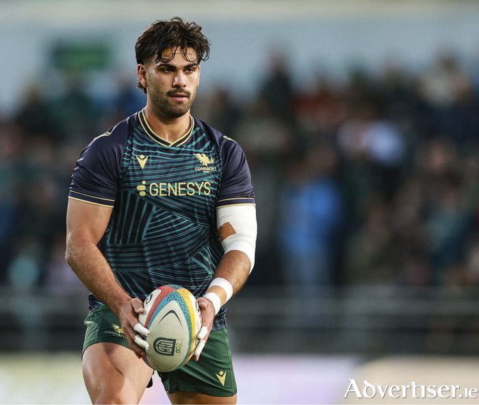 Byron Ralston of Connacht before the United Rugby Championship match between Connacht and Benetton Treviso at Dexcom Stadium in Galway. (Photo by Thomas Flinkow/Sportsfile)