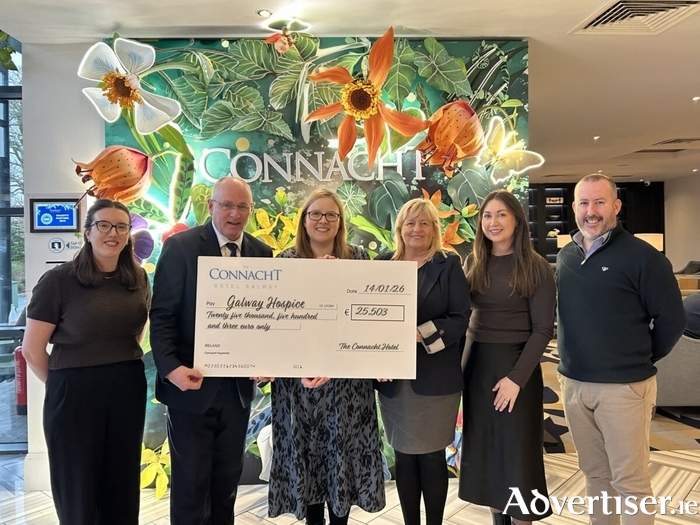 Photo L to R, Genevive Finaly, David O Connor, Lorraine Gallagher Galway Hospice, Jacquline O Dowd, Aisling Kennedy, Kieran O Malley