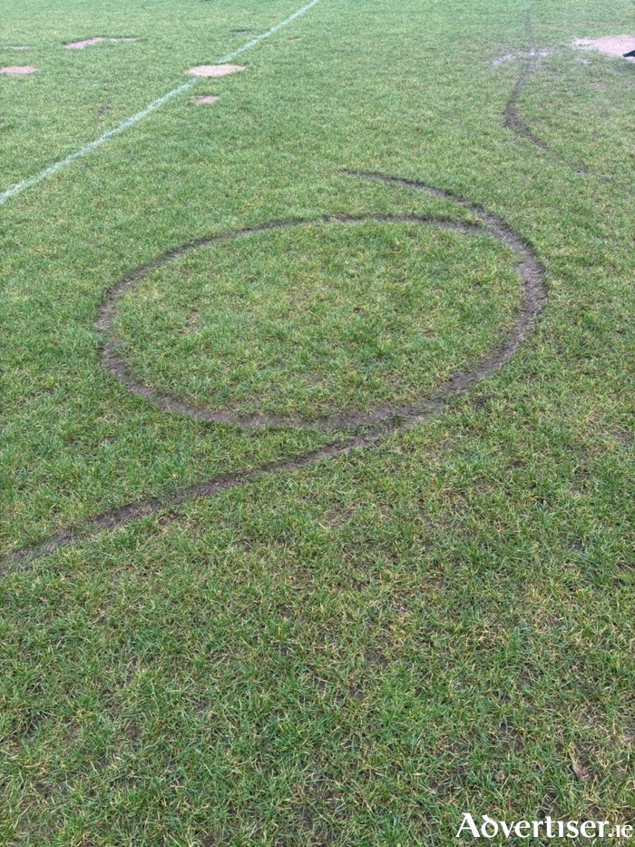 Corrib Pitches are covered in deep ruts caused by electric scooters and mini mopeds