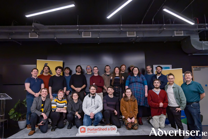 IndieDev participants at the 2025 Irish Games Talent Incubator event at the Portershed