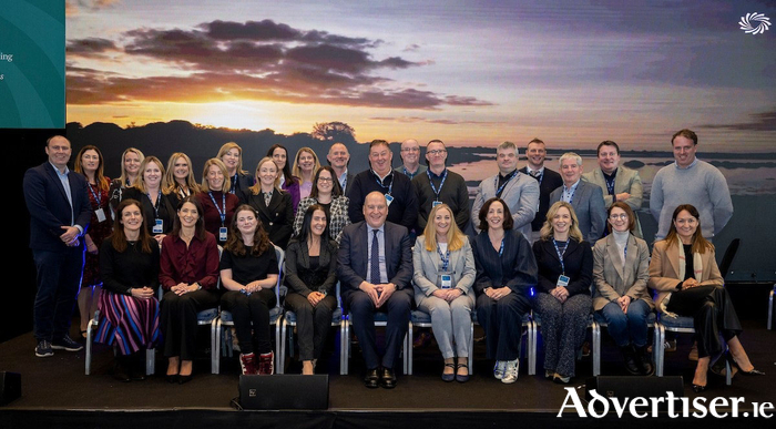 Chief Executive of Galway & Roscommon ETB David Leahy and Director of Schools Sinead Farragher (centre and next left) pictured with Principals & Deputy Principals from across Galway & Roscommon ETB.