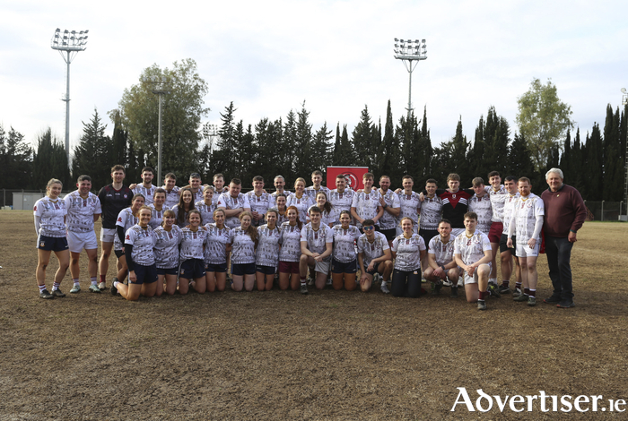 The Annaghdown group who traveleld to Rome for the Rome Spring Series last weekend.