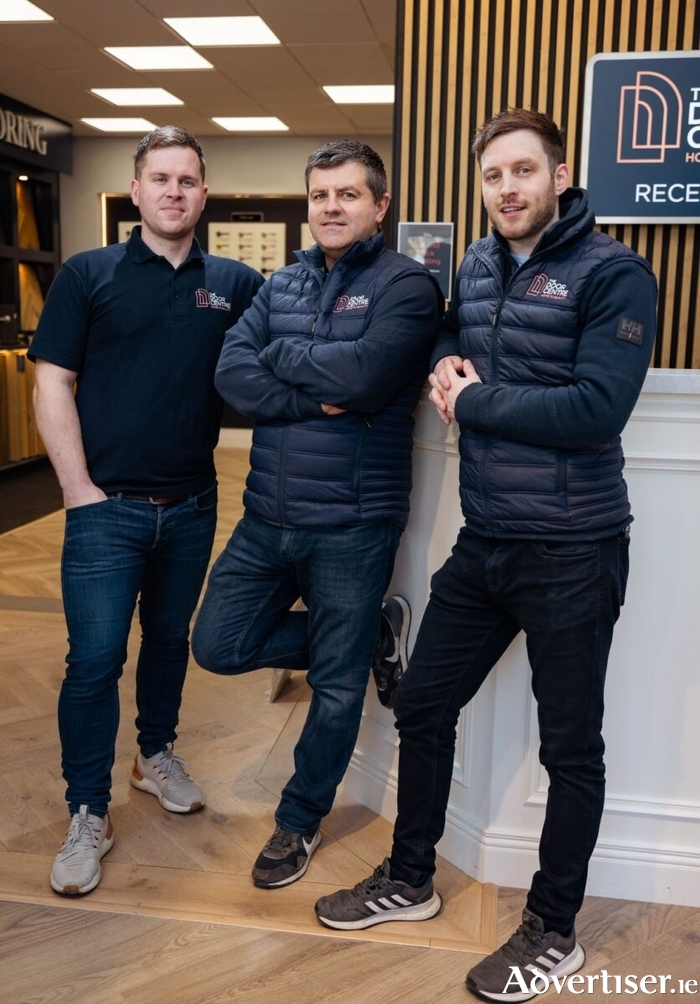From left: Oliver Hughes, Karl Moore, and Aidan Hardiman of The Door Centre.

