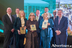  Connacht Hotel Merit Winners alongside Stephen Cotter, Managing Director, CIE Tours with Aidan Murphy, Chairman of CIE Tours and Se&aacute;n Canney TD, Minister of State at the Department of Transport