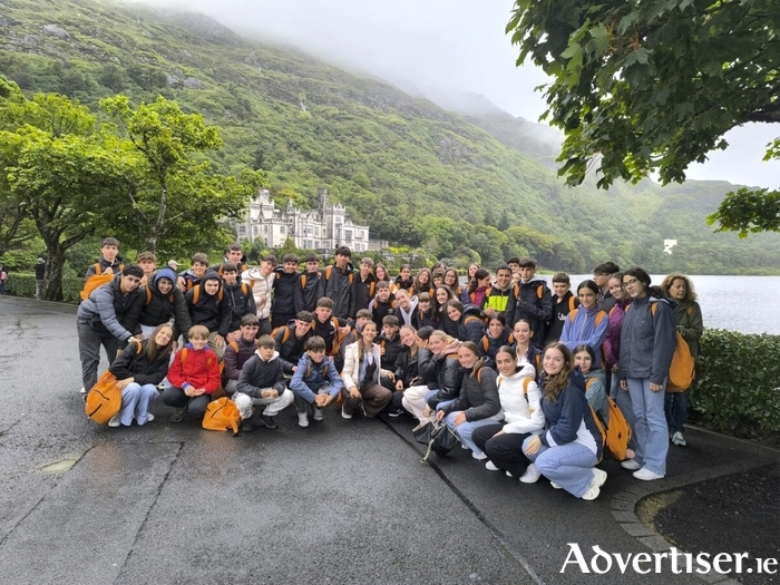 The Saint Albert group visiting Kylemore Abbey last year.