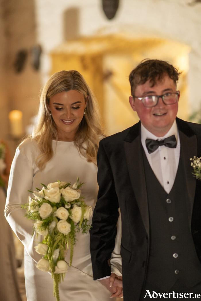 Eamonn Nugent and Sarah Groonell on their wedding day. 