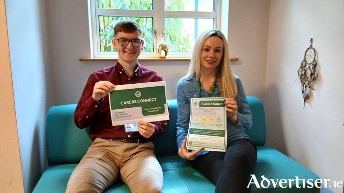 Medical Social Workers Jamie McDonagh and Mags Fitzgerald involved in the development of Carers Connect. 