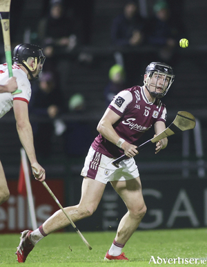Galway&rsquo;s Darragh Neary in action from the Allianz National Hurling League game against Cork at Pearse Stadium. 
(Photo: 
Mike Shaughnessy)