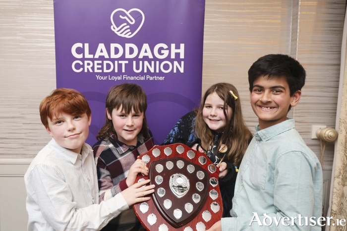 Galway Educate Together NS, senior winning team at last week&rsquo;s Claddagh Credit Union Annual Schools Quiz.
