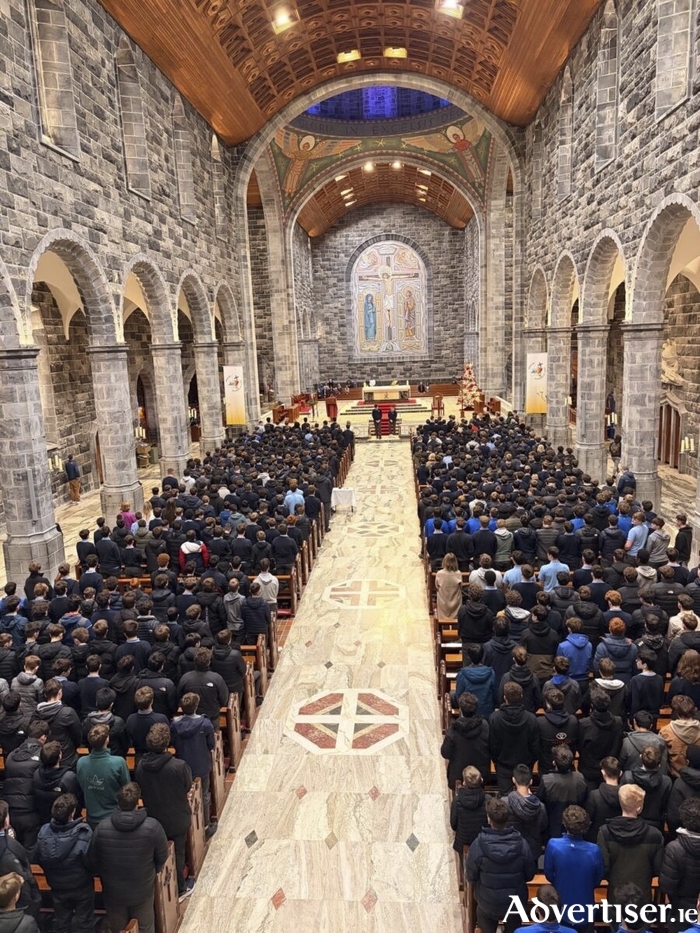 Many of the Bish's 750 students gathered for a Christmas service in the Cathedral last December