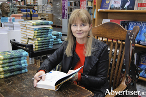 Mary Costello pictured in Kennys Bookshop. Pic~: Dean Kelly