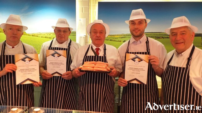 Sausage and smashers: Finnerty&rsquo;s winning team of (l to r) Gerry Conneely, Fergus Joyce, John McQuinn, Thomas Finnerty and boss Tommy Finnerty.