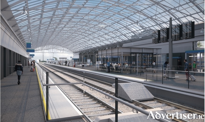 How Ceannt Station will look upon completion later this summer.