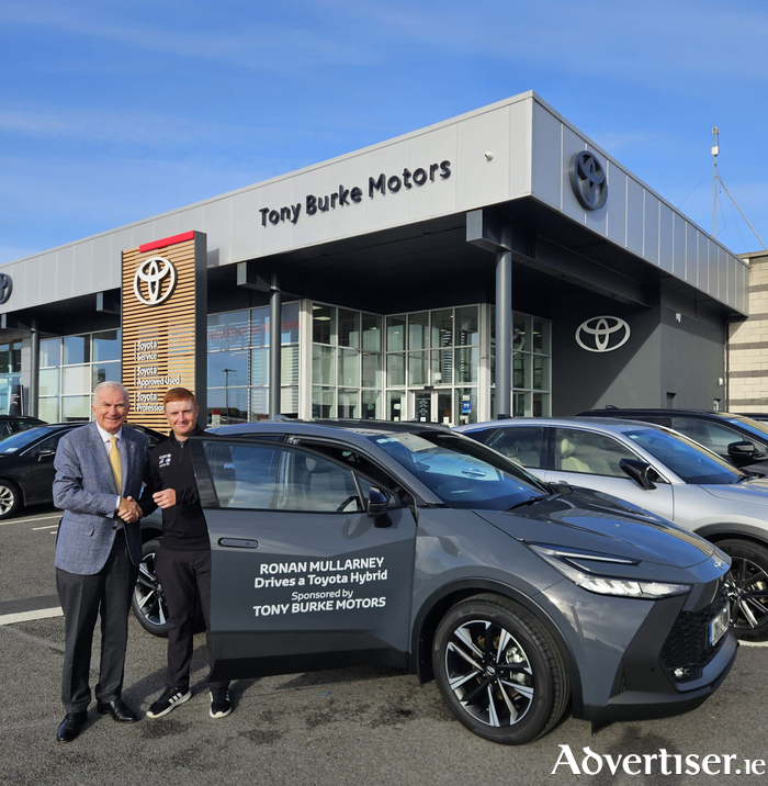 Tony Burke pictured with Ronan Mullaney.