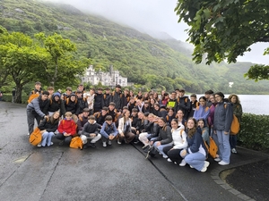 The Saint Albert group visiting Kylemore Abbey last year.