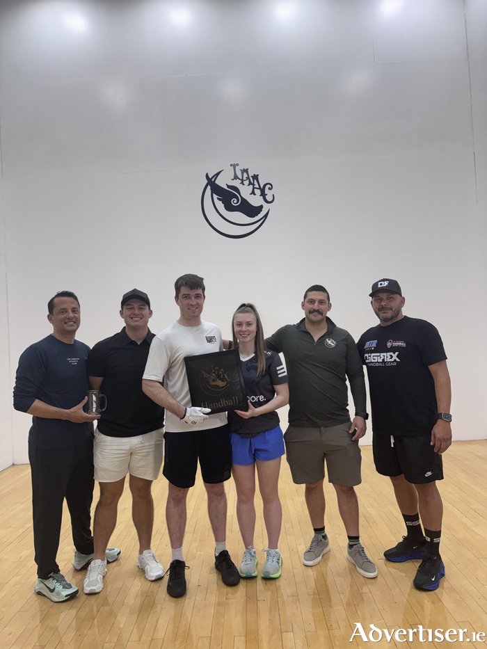 The victorious Martin Mulkerrins and Niamh Heffernan.