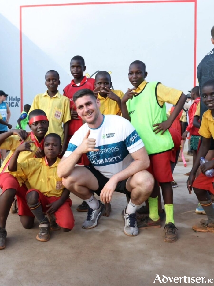 Conor Gleeson in Uganda as part of the One Million Trees Plant the Planet event with Warriors for Humanity and Self Help Africa.