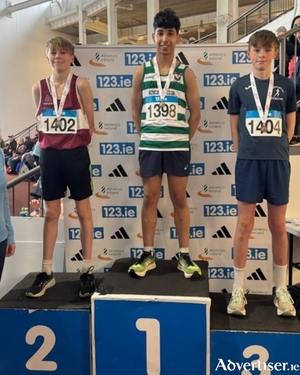 Grofu Newell, Gold medal winner in the U15 Boys 1000m Race Walk.