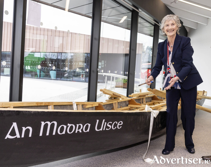 President Connolly launches the 'Curacha&iacute; na Life' project at HQ2O Watersports.The project blends traditional boat building, the Irish language and bringing people together through rowing on the River Liffey. Photo: Conor Healy / Picture It Photography