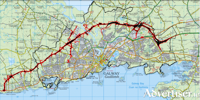 Proposed ring road route