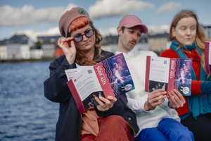 Ciara Moloughney, Rapha&euml;l Adams and Jenny Macdonald. 
Photo: Ciar&aacute;n MacChoncarraige.