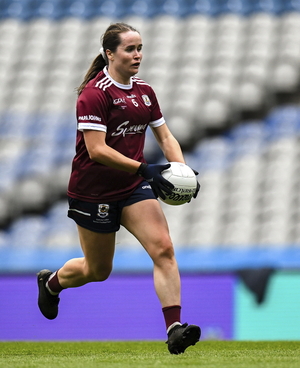 Nicola Ward in action in last season's Lidl Ladies National Football League Division 2 final against Cork at Croke Park. (Photo by Shauna Clinton/Sportsfile)