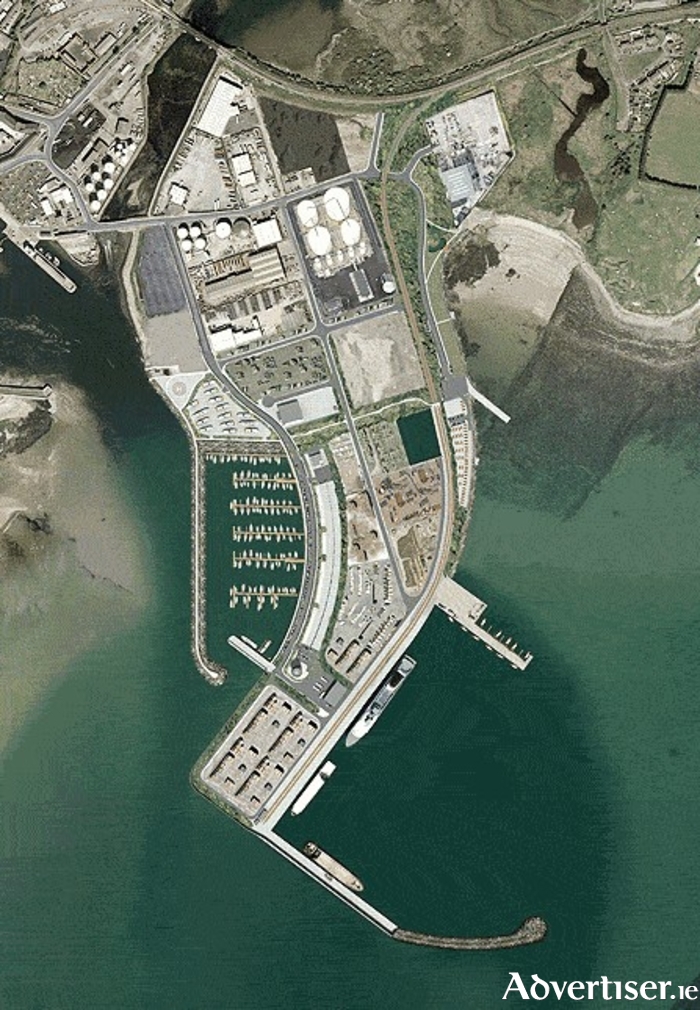 Part of the proposed new Port of Galway development, which has been granted planning permission.