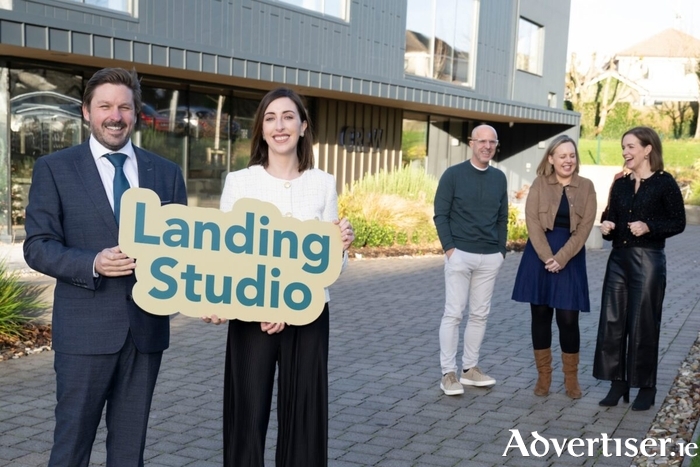 Allan Mulrooney, WDC CEO, Dr Teresa Hooks, WDC Regional Development Executive, David Bermingham, Director of AI at AIM Centre, Julie Dowling, CEO at AIM Centre, and Niamh Costello, CEO at CREW
