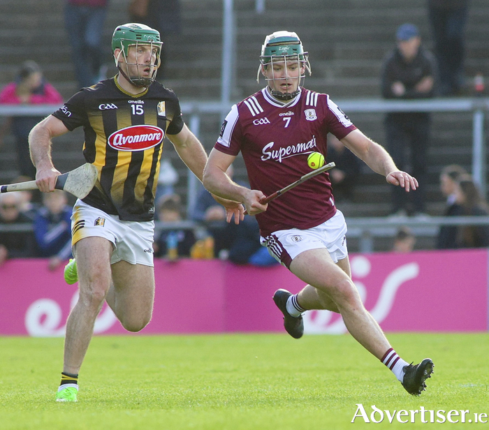 Galway&rsquo;s Gavin Lee and Kilkenny&rsquo;s Eoin Cody in action from the opening game of the GAA Leinster Senior Hurling Championship at Pearse Stadium on Saturday. (Photo: Mike Shaughnessy)