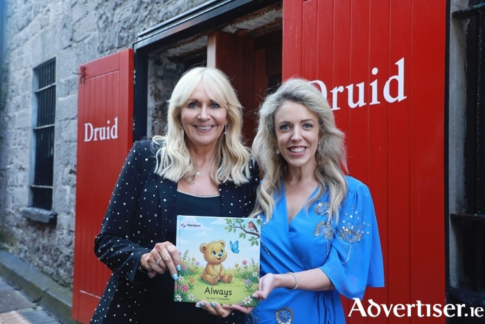Miriam O'Callaghan pictured with author and businesswman Marie Donnellan at the launch of Always at the Mick Lally Theatre, Galway last Friday evening.