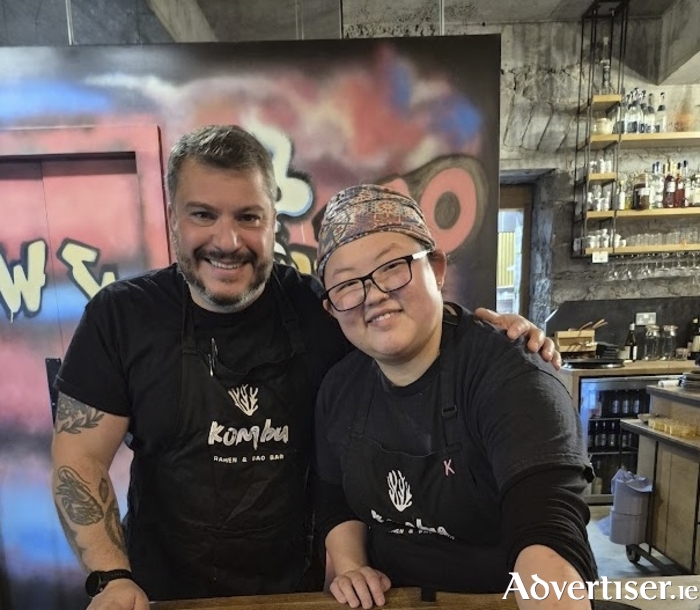 Kombu Ramen & Bao Bar Gabriel and Sous Chef Koko.