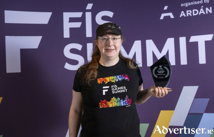 Alanna Kelly is co-founder of Galway Game Jam. She won the Imirt Awards' Community Hero prize. Photo: Andrew Downes, xposure.