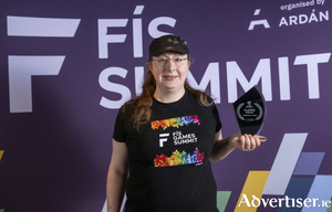 Alanna Kelly is co-founder of Galway Game Jam. She won the Imirt Awards' Community Hero prize. Photo: Andrew Downes, xposure.