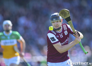 Jason Rabbitte in action from the Leinster Senior Hurling Championship game against Offaly. (Photo: Mike Shaughnessy)