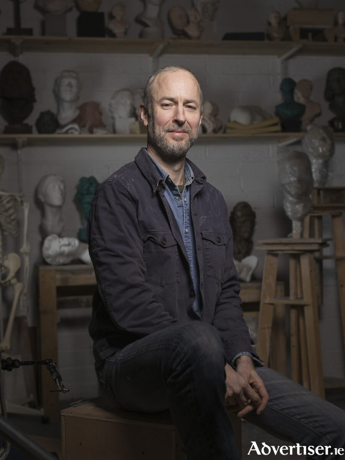 Sculptor Alan Clarke at his studio Photo: Mathew Thompson