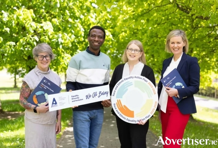 From left: Sin&eacute;ad N&iacute; Bhroin EDI Team Administrator, ATU Sligo lecturer Dr Akinlolu Akande, Professor Jacqueline McCormack Vice President EDI & Online Development, Dr Mary Nestor EDI Manager, ATU.