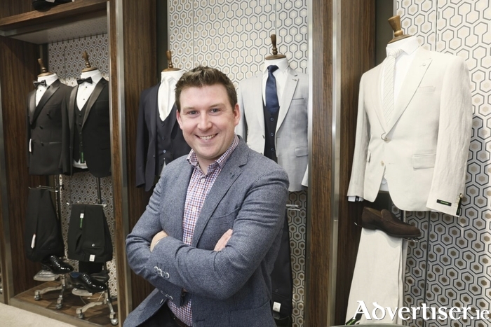Joseph Ryan, the director of Anthony Ryan's, which has launched a dedicated Grooms' Room in-store. It is designed to make wedding suit shopping effortless and enjoyable. Photo: Mike Shaughnessy