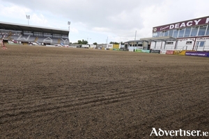 On-going work at Eamonn Deacy Park, Terryland home of Galway United FC. (Photo: Mike Shaughnessy)