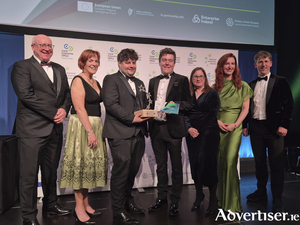 Left to right: Liam Conneally, Chief Executive Galway County Council; M&eacute;abh Conaghan, Enterprise Ireland; Dylan Walsh and Adam Courtney, Celtic Dynamics; Caroline McDonagh, Local Enterprise Office Galway; Richie McCarthy, Galway City Council.