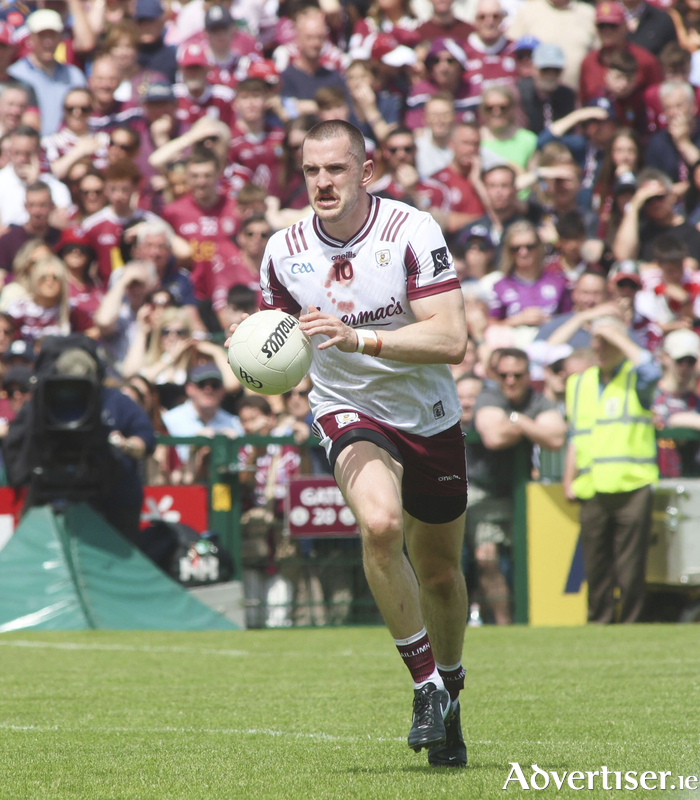 C&eacute;in D'Arcy against Westmeath at Pearse Stadium. (Photo: Mike Shaughnessy)