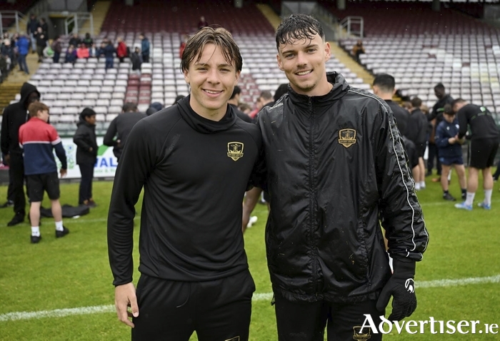 Arthur Parker (left) and Evan Watts (right) will leave United and return to Swansea City. 
(Photo by Stephen McCarthy/Sportsfile)