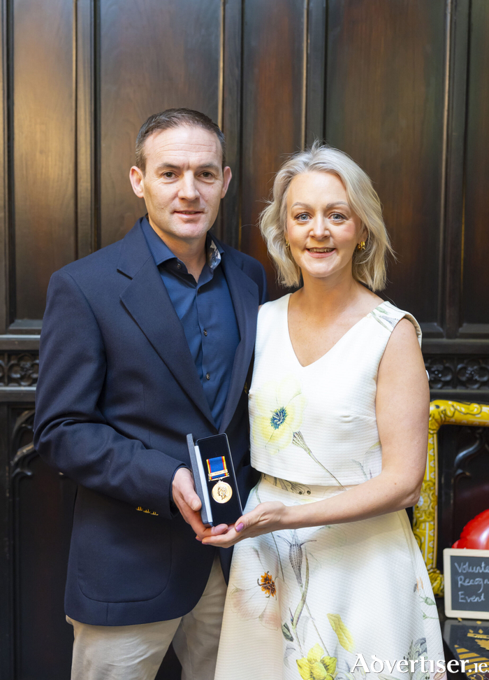 Pictured at the RNLI Volunteer Recognition Event at Clontarf Castle are David and Ailish Oliver, Galway. Photograph: Patrick Browne