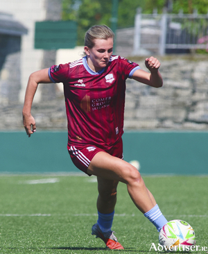 Emma Doherty scored in the third minute against Shamrock Rovers in the SSE Airtricity Women&rsquo;s Premier Division game at Moyne Villa. 
(Photo: Mike Shaughnessy)