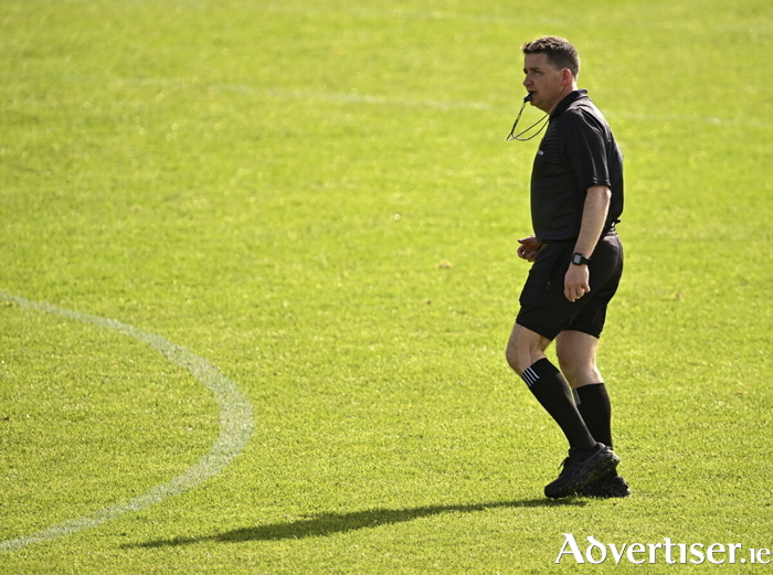 Referee Colm Lyons during the Leinster GAA Senior Hurling Championship Round 4 match between Galway and Dublin at Pearse Stadium in Galway. Photo by Piaras &Oacute; M&iacute;dheach/Sportsfile