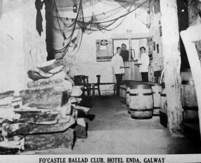 Folk memory. The Fo'castle Ballad Club in Hotel Enda on Dominick St