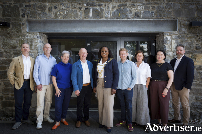 Venice Art Biennale team with Mayor Helen Ogbu (centre) Photo: Anita Murphy