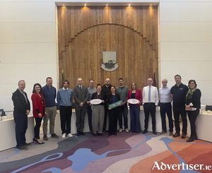 Members of the Galway County Outdoor Recreation Committee pictured at &Aacute;ras an Chontae. 
Credit Galway County Council.