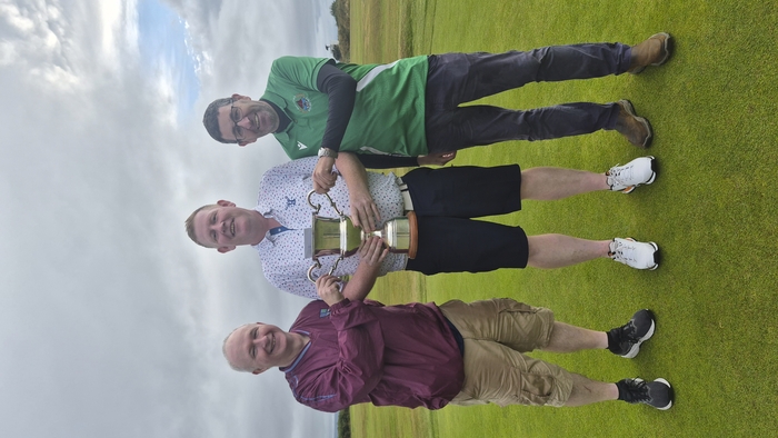 Mellows players, Ger Abberton Junior winner, James McGloughlin overall winner, Allan O'Keefee Intermediate winner.