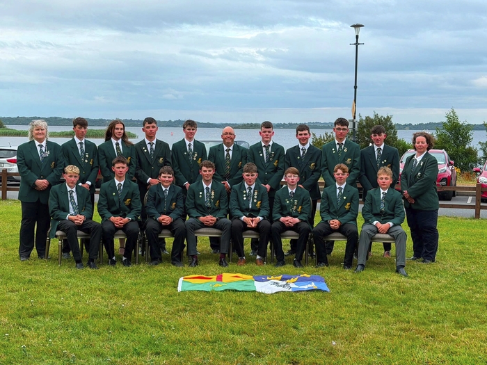 The winning Irish team at the 2026 Youth International Fly Fishing Championships.